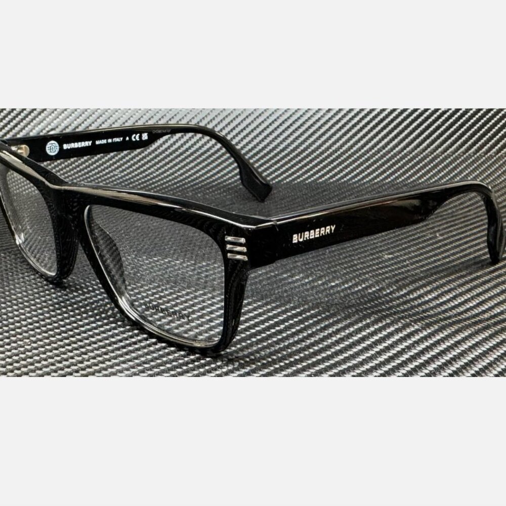Burberry Black Men's 53 mm Eyeglasses New